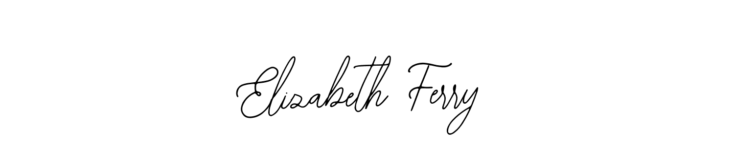 You should practise on your own different ways (Bearetta-2O07w) to write your name (Elizabeth Ferry) in signature. don't let someone else do it for you. Elizabeth Ferry signature style 12 images and pictures png