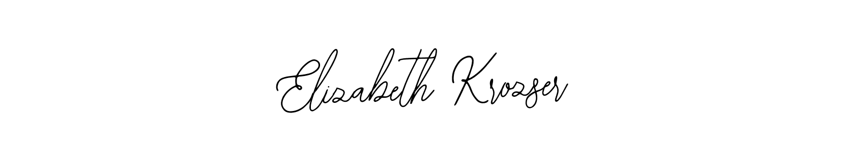 Also You can easily find your signature by using the search form. We will create Elizabeth Krozser name handwritten signature images for you free of cost using Bearetta-2O07w sign style. Elizabeth Krozser signature style 12 images and pictures png