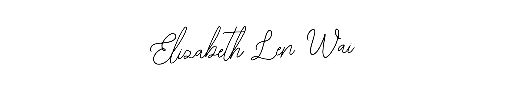 Elizabeth Len Wai stylish signature style. Best Handwritten Sign (Bearetta-2O07w) for my name. Handwritten Signature Collection Ideas for my name Elizabeth Len Wai. Elizabeth Len Wai signature style 12 images and pictures png