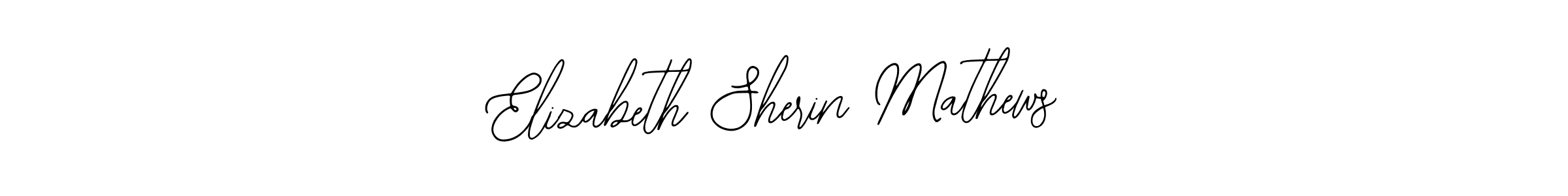 This is the best signature style for the Elizabeth Sherin Mathews name. Also you like these signature font (Bearetta-2O07w). Mix name signature. Elizabeth Sherin Mathews signature style 12 images and pictures png