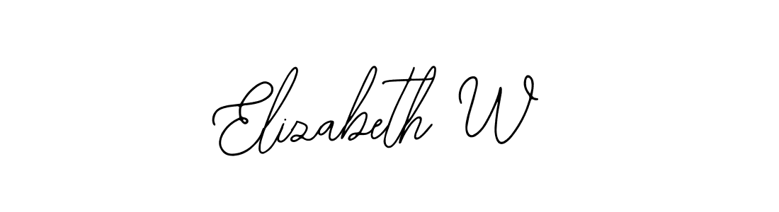 Bearetta-2O07w is a professional signature style that is perfect for those who want to add a touch of class to their signature. It is also a great choice for those who want to make their signature more unique. Get Elizabeth W name to fancy signature for free. Elizabeth W signature style 12 images and pictures png