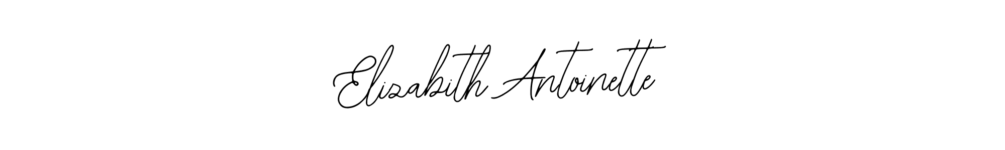 The best way (Bearetta-2O07w) to make a short signature is to pick only two or three words in your name. The name Elizabith Antoinette include a total of six letters. For converting this name. Elizabith Antoinette signature style 12 images and pictures png