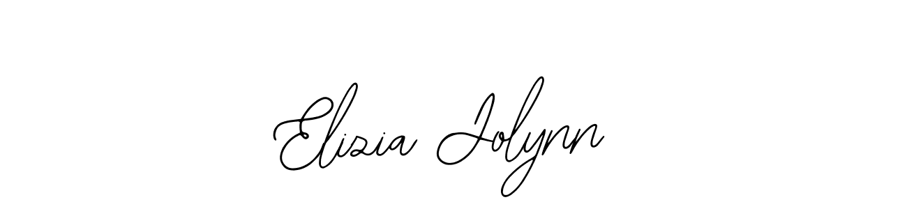 You should practise on your own different ways (Bearetta-2O07w) to write your name (Elizia Jolynn) in signature. don't let someone else do it for you. Elizia Jolynn signature style 12 images and pictures png