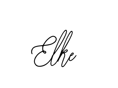 How to make Elke name signature. Use Bearetta-2O07w style for creating short signs online. This is the latest handwritten sign. Elke signature style 12 images and pictures png