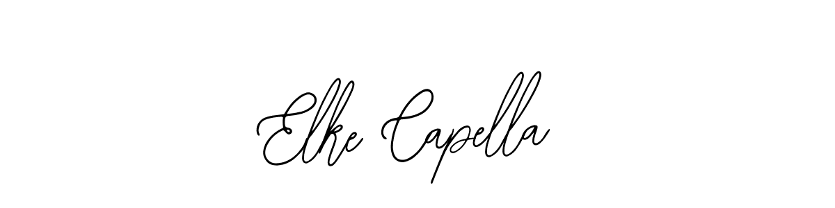 Design your own signature with our free online signature maker. With this signature software, you can create a handwritten (Bearetta-2O07w) signature for name Elke Capella. Elke Capella signature style 12 images and pictures png