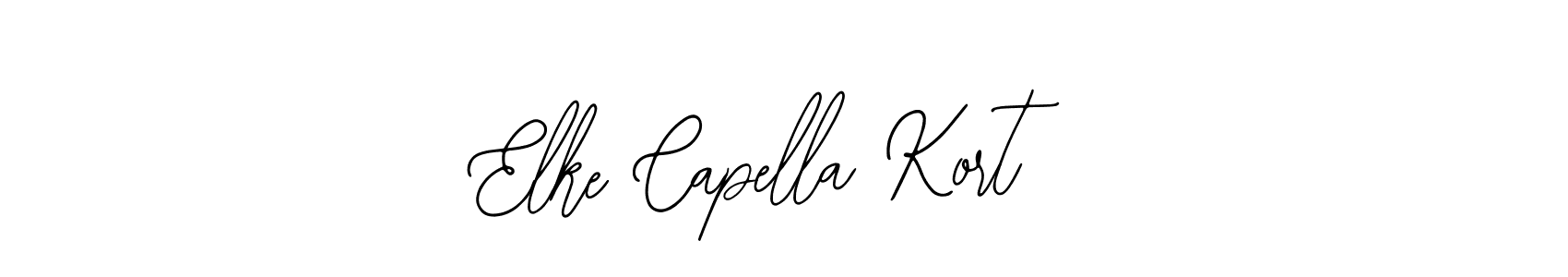 Make a beautiful signature design for name Elke Capella Kort. With this signature (Bearetta-2O07w) style, you can create a handwritten signature for free. Elke Capella Kort signature style 12 images and pictures png