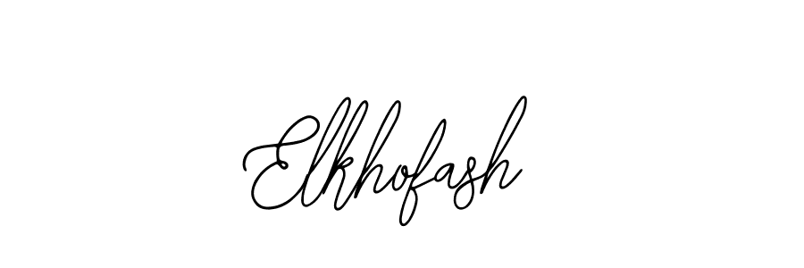 Design your own signature with our free online signature maker. With this signature software, you can create a handwritten (Bearetta-2O07w) signature for name Elkhofash. Elkhofash signature style 12 images and pictures png