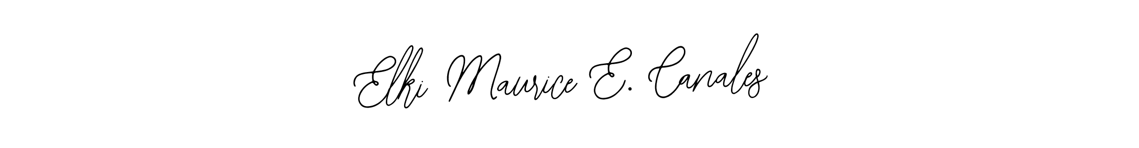 Similarly Bearetta-2O07w is the best handwritten signature design. Signature creator online .You can use it as an online autograph creator for name Elki Maurice E. Canales. Elki Maurice E. Canales signature style 12 images and pictures png