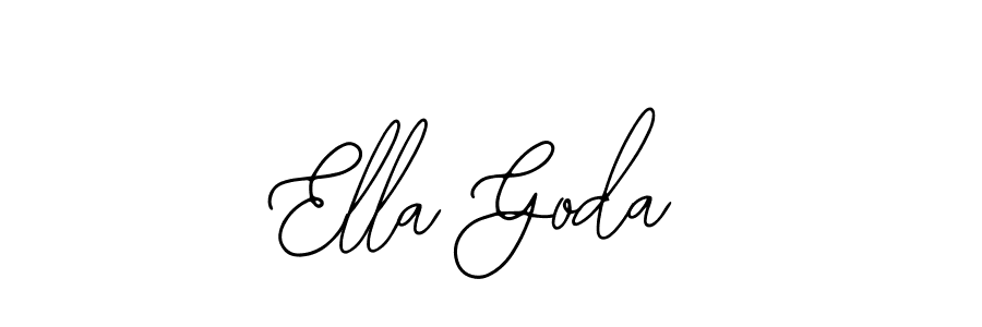 Similarly Bearetta-2O07w is the best handwritten signature design. Signature creator online .You can use it as an online autograph creator for name Ella Goda. Ella Goda signature style 12 images and pictures png