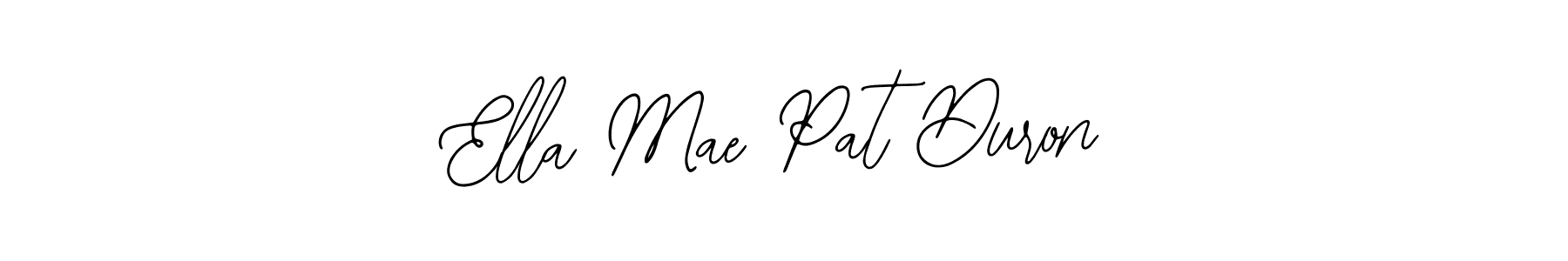 Also we have Ella Mae Pat Duron name is the best signature style. Create professional handwritten signature collection using Bearetta-2O07w autograph style. Ella Mae Pat Duron signature style 12 images and pictures png