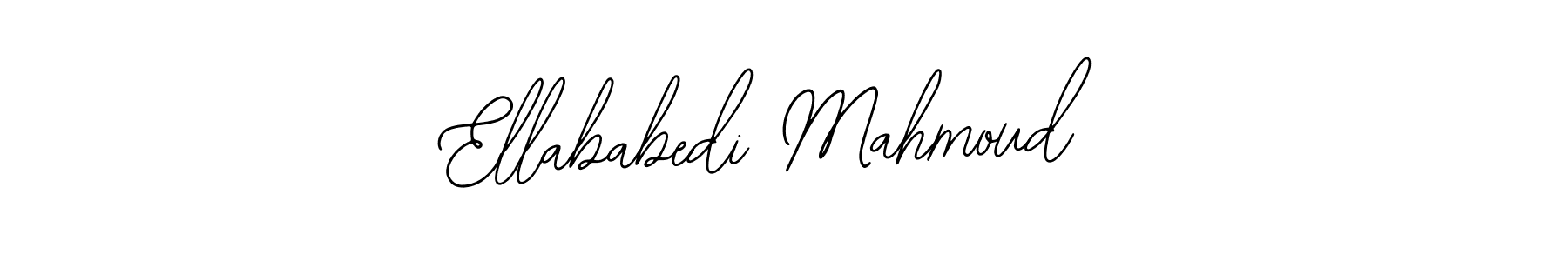 How to make Ellababedi Mahmoud name signature. Use Bearetta-2O07w style for creating short signs online. This is the latest handwritten sign. Ellababedi Mahmoud signature style 12 images and pictures png