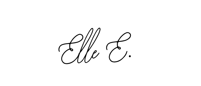 Design your own signature with our free online signature maker. With this signature software, you can create a handwritten (Bearetta-2O07w) signature for name Elle E.. Elle E. signature style 12 images and pictures png