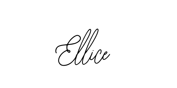 Use a signature maker to create a handwritten signature online. With this signature software, you can design (Bearetta-2O07w) your own signature for name Ellice. Ellice signature style 12 images and pictures png