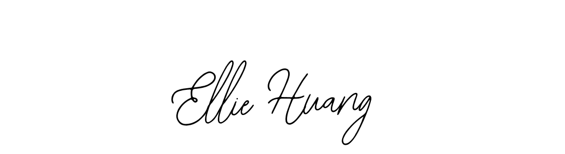 You should practise on your own different ways (Bearetta-2O07w) to write your name (Ellie Huang) in signature. don't let someone else do it for you. Ellie Huang signature style 12 images and pictures png