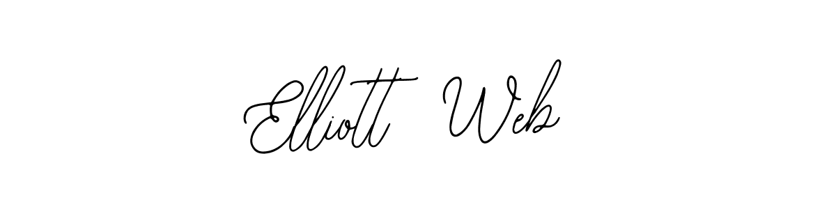 Design your own signature with our free online signature maker. With this signature software, you can create a handwritten (Bearetta-2O07w) signature for name Elliott  Web. Elliott  Web signature style 12 images and pictures png