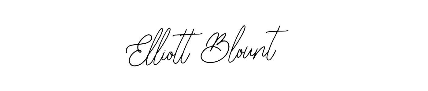 Design your own signature with our free online signature maker. With this signature software, you can create a handwritten (Bearetta-2O07w) signature for name Elliott Blount. Elliott Blount signature style 12 images and pictures png