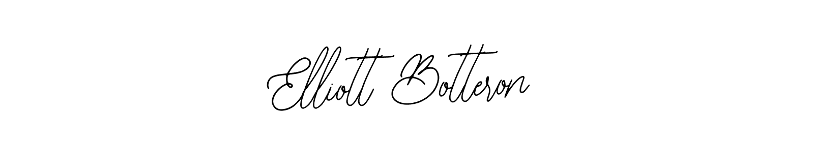 How to make Elliott Botteron name signature. Use Bearetta-2O07w style for creating short signs online. This is the latest handwritten sign. Elliott Botteron signature style 12 images and pictures png
