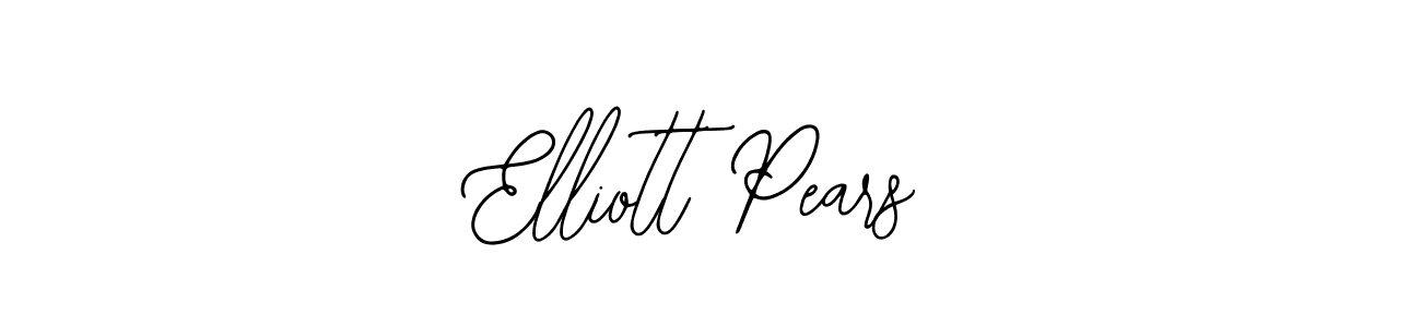 You should practise on your own different ways (Bearetta-2O07w) to write your name (Elliott Pears) in signature. don't let someone else do it for you. Elliott Pears signature style 12 images and pictures png