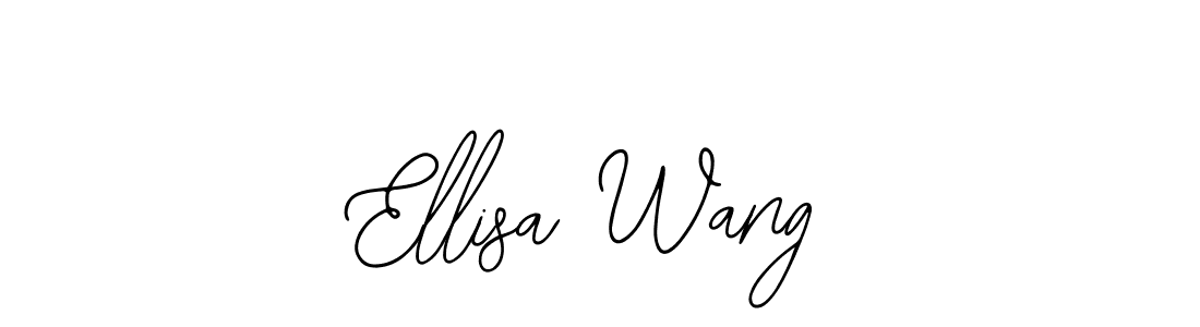 Ellisa Wang stylish signature style. Best Handwritten Sign (Bearetta-2O07w) for my name. Handwritten Signature Collection Ideas for my name Ellisa Wang. Ellisa Wang signature style 12 images and pictures png