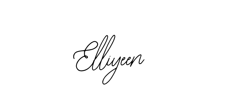 Design your own signature with our free online signature maker. With this signature software, you can create a handwritten (Bearetta-2O07w) signature for name Elliyeen. Elliyeen signature style 12 images and pictures png