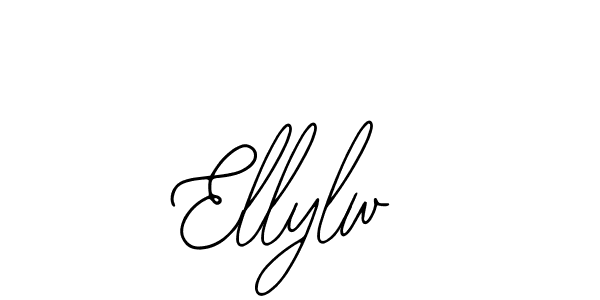 You should practise on your own different ways (Bearetta-2O07w) to write your name (Ellylw) in signature. don't let someone else do it for you. Ellylw signature style 12 images and pictures png