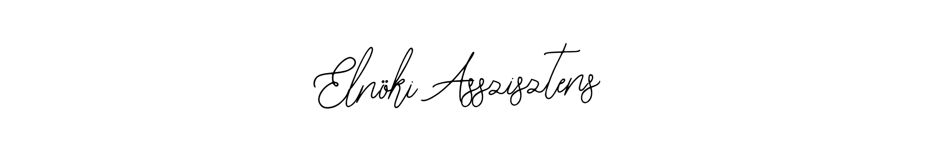 Use a signature maker to create a handwritten signature online. With this signature software, you can design (Bearetta-2O07w) your own signature for name Elnöki Asszisztens. Elnöki Asszisztens signature style 12 images and pictures png