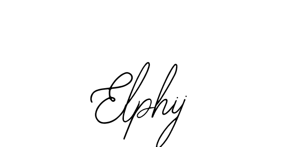 You should practise on your own different ways (Bearetta-2O07w) to write your name (Elphij) in signature. don't let someone else do it for you. Elphij signature style 12 images and pictures png