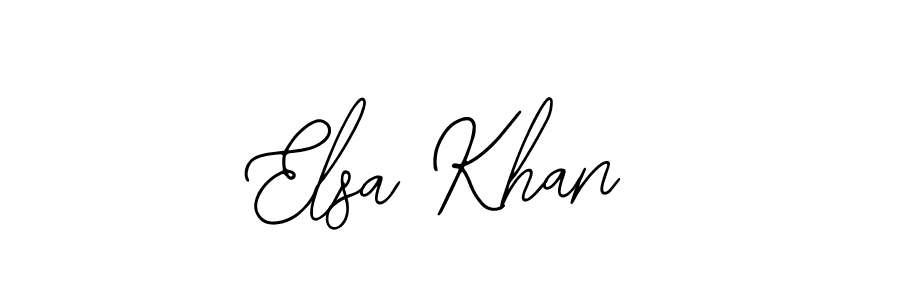 You should practise on your own different ways (Bearetta-2O07w) to write your name (Elsa Khan) in signature. don't let someone else do it for you. Elsa Khan signature style 12 images and pictures png