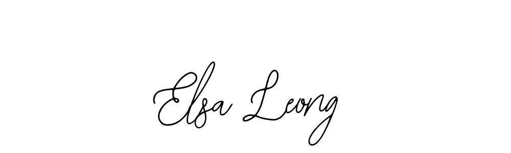 Bearetta-2O07w is a professional signature style that is perfect for those who want to add a touch of class to their signature. It is also a great choice for those who want to make their signature more unique. Get Elsa Leong name to fancy signature for free. Elsa Leong signature style 12 images and pictures png