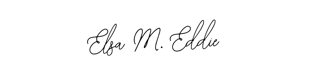 Make a beautiful signature design for name Elsa M. Eddie. With this signature (Bearetta-2O07w) style, you can create a handwritten signature for free. Elsa M. Eddie signature style 12 images and pictures png