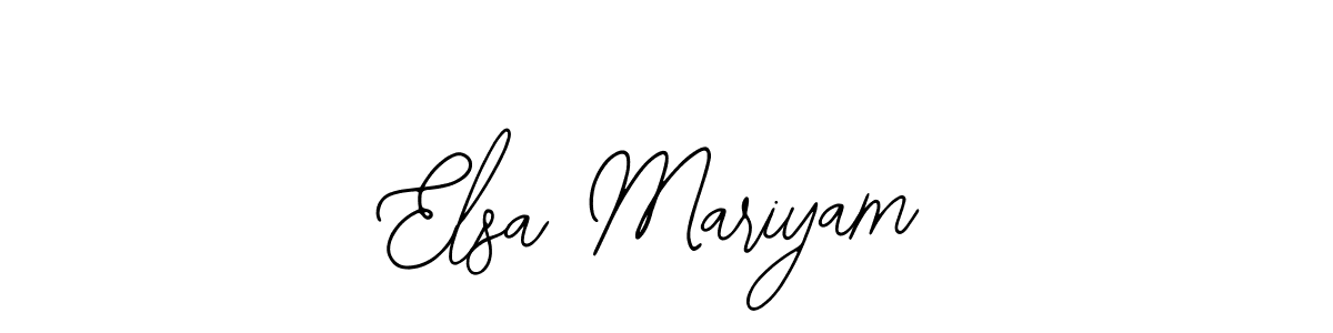 You should practise on your own different ways (Bearetta-2O07w) to write your name (Elsa Mariyam) in signature. don't let someone else do it for you. Elsa Mariyam signature style 12 images and pictures png