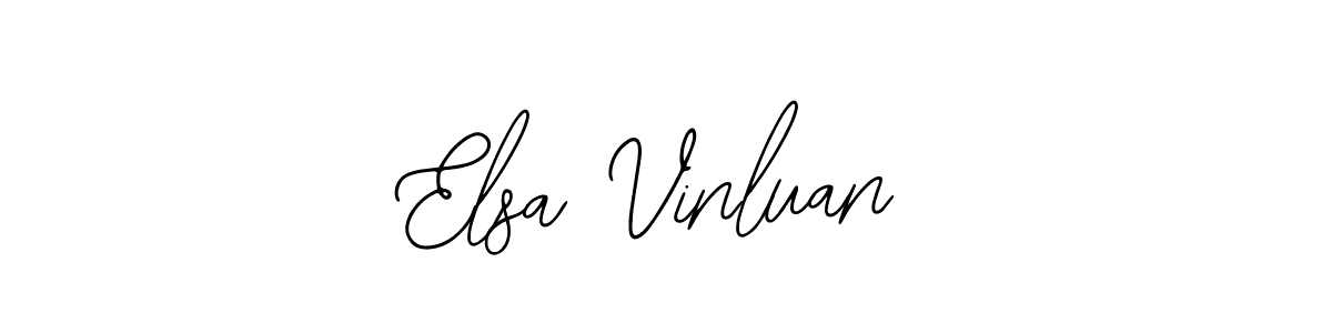 Bearetta-2O07w is a professional signature style that is perfect for those who want to add a touch of class to their signature. It is also a great choice for those who want to make their signature more unique. Get Elsa Vinluan name to fancy signature for free. Elsa Vinluan signature style 12 images and pictures png