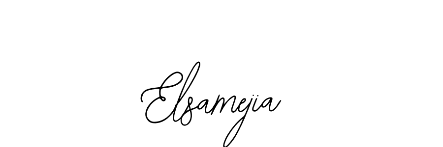 Also You can easily find your signature by using the search form. We will create Elsamejia name handwritten signature images for you free of cost using Bearetta-2O07w sign style. Elsamejia signature style 12 images and pictures png