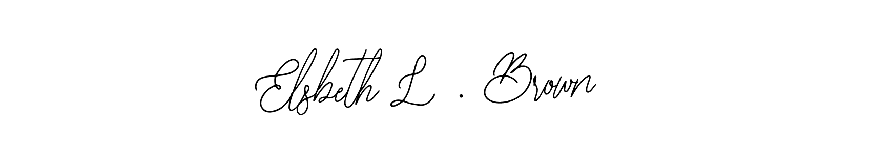 if you are searching for the best signature style for your name Elsbeth L . Brown. so please give up your signature search. here we have designed multiple signature styles  using Bearetta-2O07w. Elsbeth L . Brown signature style 12 images and pictures png