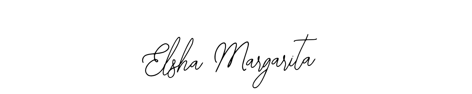 Use a signature maker to create a handwritten signature online. With this signature software, you can design (Bearetta-2O07w) your own signature for name Elsha Margarita. Elsha Margarita signature style 12 images and pictures png