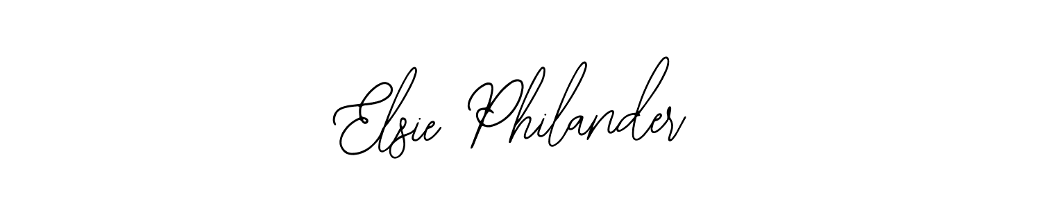 Use a signature maker to create a handwritten signature online. With this signature software, you can design (Bearetta-2O07w) your own signature for name Elsie Philander. Elsie Philander signature style 12 images and pictures png