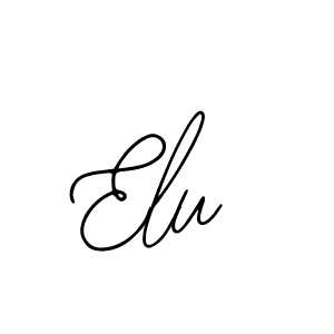 Make a beautiful signature design for name Elu. With this signature (Bearetta-2O07w) style, you can create a handwritten signature for free. Elu signature style 12 images and pictures png