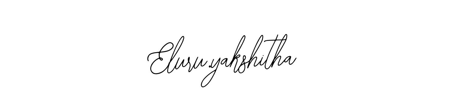 Also we have Eluru.yakshitha name is the best signature style. Create professional handwritten signature collection using Bearetta-2O07w autograph style. Eluru.yakshitha signature style 12 images and pictures png