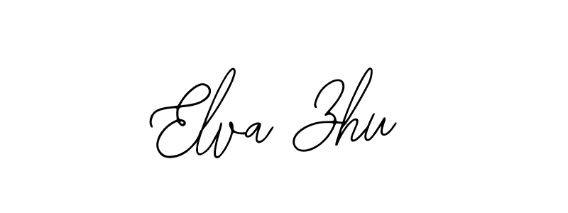 Bearetta-2O07w is a professional signature style that is perfect for those who want to add a touch of class to their signature. It is also a great choice for those who want to make their signature more unique. Get Elva Zhu name to fancy signature for free. Elva Zhu signature style 12 images and pictures png