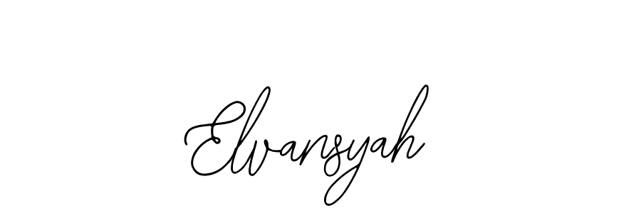 Create a beautiful signature design for name Elvansyah. With this signature (Bearetta-2O07w) fonts, you can make a handwritten signature for free. Elvansyah signature style 12 images and pictures png