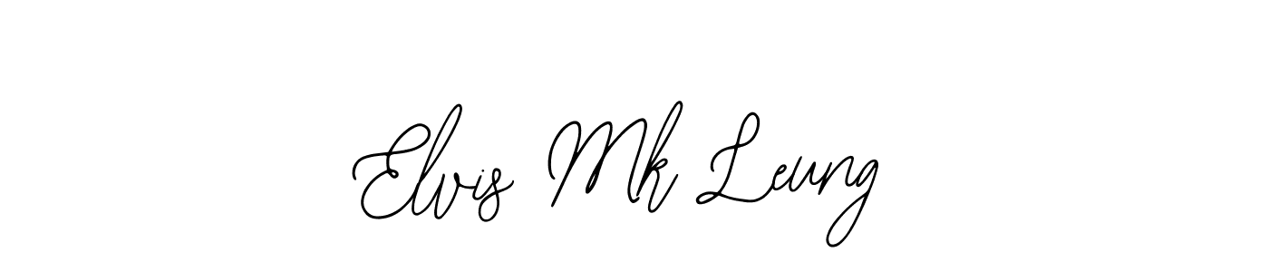 The best way (Bearetta-2O07w) to make a short signature is to pick only two or three words in your name. The name Elvis Mk Leung include a total of six letters. For converting this name. Elvis Mk Leung signature style 12 images and pictures png