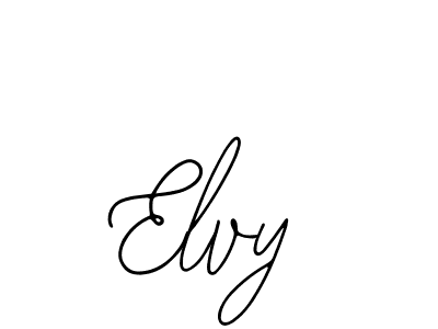 Use a signature maker to create a handwritten signature online. With this signature software, you can design (Bearetta-2O07w) your own signature for name Elvy. Elvy signature style 12 images and pictures png