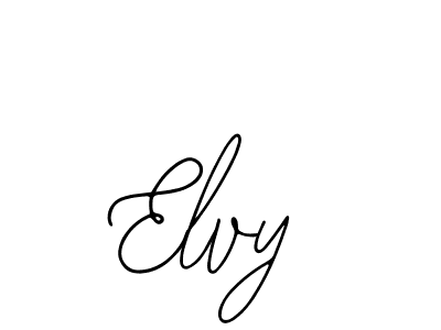 Use a signature maker to create a handwritten signature online. With this signature software, you can design (Bearetta-2O07w) your own signature for name Elvy. Elvy signature style 12 images and pictures png