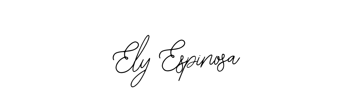You should practise on your own different ways (Bearetta-2O07w) to write your name (Ely Espinosa) in signature. don't let someone else do it for you. Ely Espinosa signature style 12 images and pictures png