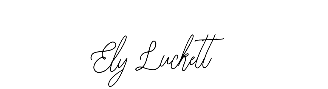 How to make Ely Luckett name signature. Use Bearetta-2O07w style for creating short signs online. This is the latest handwritten sign. Ely Luckett signature style 12 images and pictures png