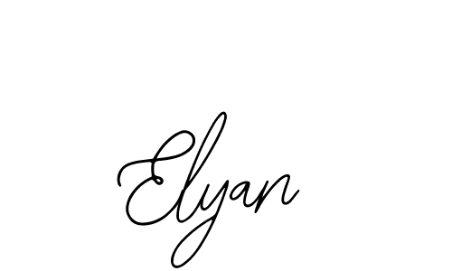 Also we have Elyan name is the best signature style. Create professional handwritten signature collection using Bearetta-2O07w autograph style. Elyan signature style 12 images and pictures png