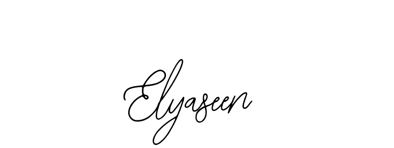 Make a beautiful signature design for name Elyaseen. With this signature (Bearetta-2O07w) style, you can create a handwritten signature for free. Elyaseen signature style 12 images and pictures png