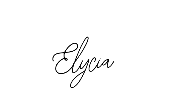 How to make Elycia name signature. Use Bearetta-2O07w style for creating short signs online. This is the latest handwritten sign. Elycia signature style 12 images and pictures png