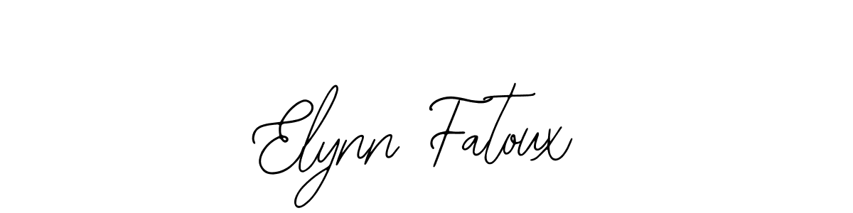 How to make Elynn Fatoux name signature. Use Bearetta-2O07w style for creating short signs online. This is the latest handwritten sign. Elynn Fatoux signature style 12 images and pictures png