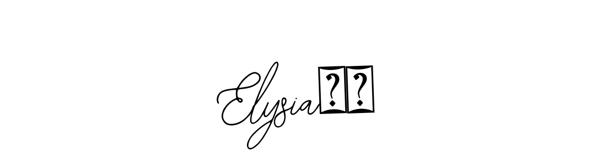 The best way (Bearetta-2O07w) to make a short signature is to pick only two or three words in your name. The name Elysia⭐️ include a total of six letters. For converting this name. Elysia⭐️ signature style 12 images and pictures png